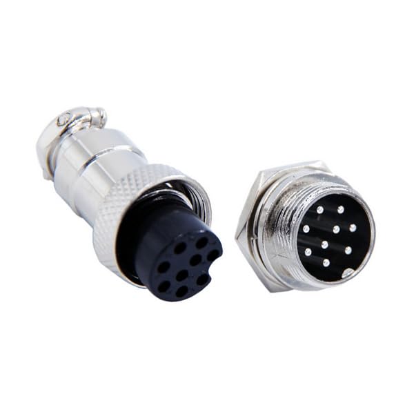 Pro3D GX16 9-Pin Circular Aviation Socket Plug Male and Female Panel Connector