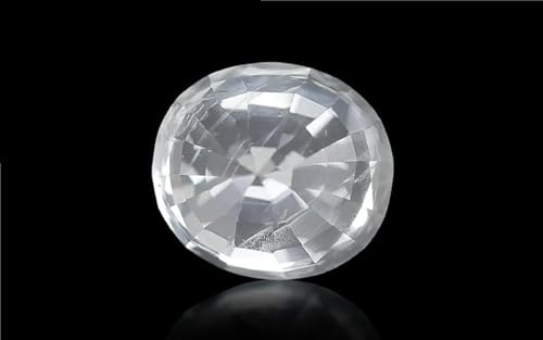 Saphir blanc véritable non traité pour création bijou luxe - 4