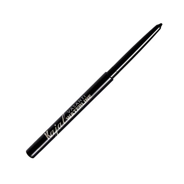 VASANTI-Kajal-Waterline-Eyeliner-Black-Opthalmologist-Approved-and-Tested-Long-lasting-Waterproof-Paraben-Free-Eye-Makeup VASANTI Kajal Waterline Eyeliner Pencil - Long-lasting, Waterproof, Smudge-proof, Safe for Sensitive Eyes, Waterline Eye Liner - Opthalmologist Approved and Tested (Intense Black)