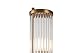APLIQUE DE PARED CRISTAL METAL DORADO 14x14x46 CM