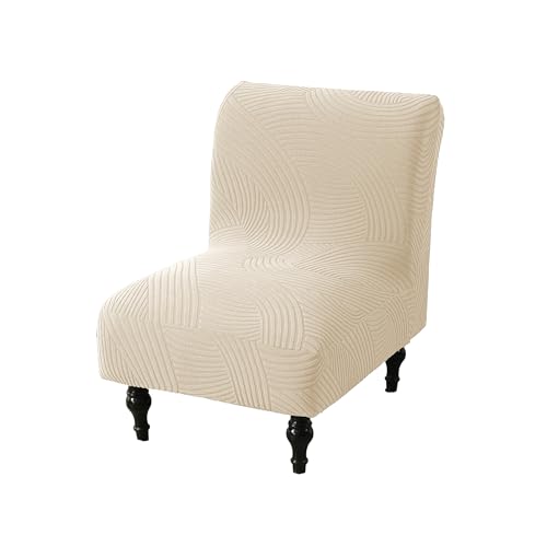 Image of Eco-Ancheng Armless Chair Slipcover Removable Armless Accent Chairs Covers Washable Armless Slipper Chair Slipcover Printed Armless Chair Furniture Protector Covers for Living Dining Room Hotel,21