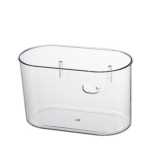Caneca de basura rectangular transparente para colgar