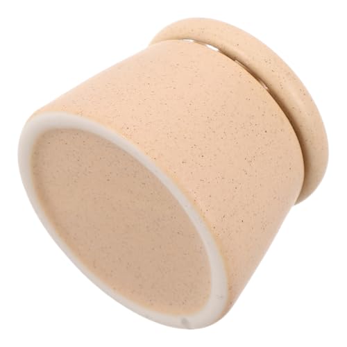 Taza de cerámica para lavado de pinceles de uñas con tapa