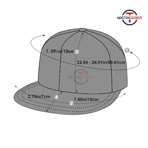 Tomorrow Fashion Snapback Cap for Men | Plain Snapback Cap | Hip-Hop Urban Swagger Snapback Cap for Men & Women | Flat Brim Hip-Hop Cap | Adjustable Hip Hop Caps | Street Fashion Cap