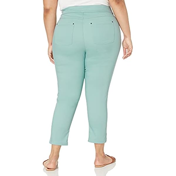 HUE dames Zijventilatie Denim Mid-Rise Capri Side Vent Denim Mid-Rise Capri