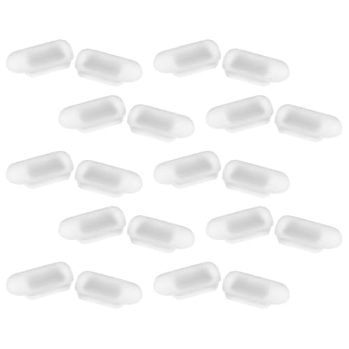 PartyKindom 10 Pares de Almohadillas Nasales para Gafas de Silicona Flexibles Antideslizantes para Monturas y Gafas de Sol, Soporte Nasal Cómodo para Uso Diario