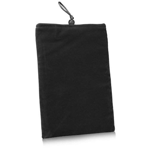 BoxWave Case Compatible with Onyx Boox Kon-Tiki 2 - Velvet Pouch, Soft Velour Fabric Bag Sleeve with Drawstring - Jet Black