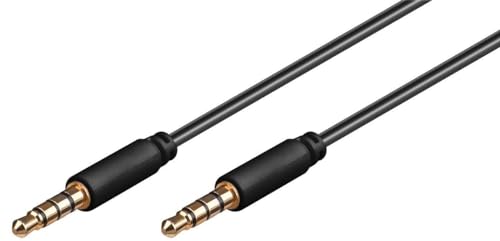 Câble Audio stéréo Jack 3.5 mm Compatible HTC Wildfire E Star pour Instruments Électrique Guitare, Piano Amplificateur Autoradio Smartphones Mp3-1m Noir