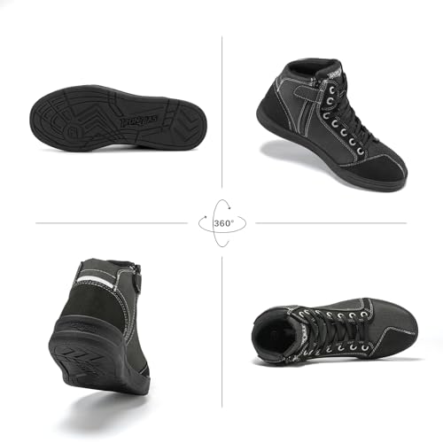 image for IRON JIA'S Motorcycle Shoes for Men, Breathable Anti-Slip Protective G