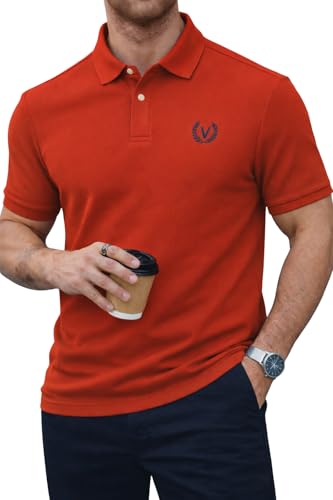 Image of Mack Jonney Men's Cotton Polo T-Shirt|Solid Regular Fit|Half Sleeve Collar T-Shirt for Casual Wear-MJ-32