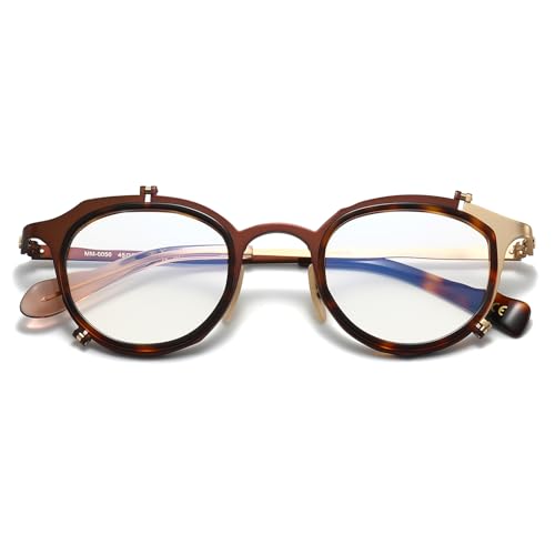 Image of JOLLYNOVA Wren Desiger Titanium Acetate Prescription Glasses Frame，Personalized Eyeglasses with Blue Light Lenses