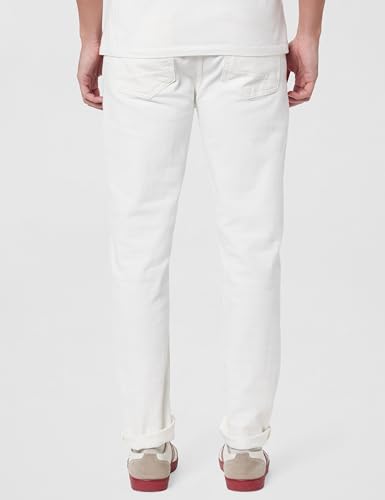 Image of The Indian Garage Co Men Slim Fit Solid Mid-Rise Stretchable Jeans