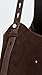 Tory Burch Women's Romy Suede Hobo Bag, Dark Cocoa, Brown, One Size