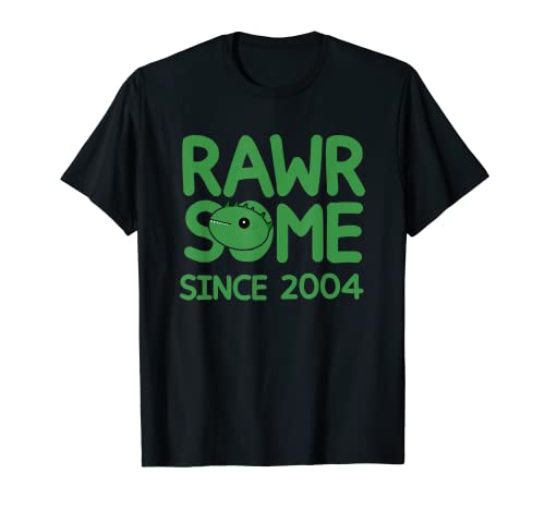 Rawrsome Desde 2004 - Divertido monstruo diseño de cumpleaños Camiseta