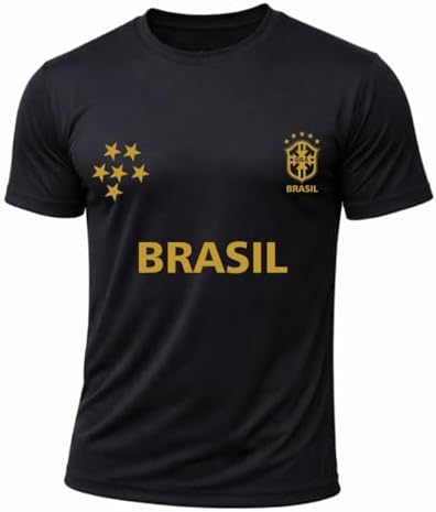 Camiseta Dry Brasil Torcedor Seleção Brasileira Gola Redonda, Estampa