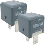 2-Pack 90987-02025 & 156700-2540 Relay – 80A 12VDC 4-Pin SPST Automotive Relay – Compatible with Toyota...