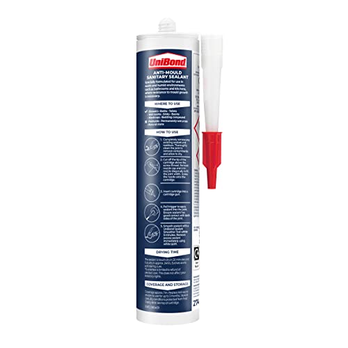 Unibond Kitchen & Bathroom Anti-Mould Cartridge Concrete Grey - 274g