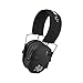 Walkers Razor Electric Slim Earmuffs - Noise Cancelling Ear Protectors with Built-in Microphone (Let Freedom Ring) Bundle with Protective Glasses, Walkie Talkie Attachment, Cleaning Cloth (2-Pack)