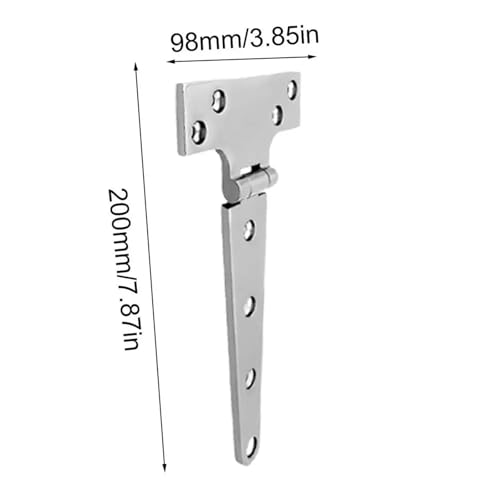 Charnière marine acier inoxydable de haute précision format 200x98mm - 3