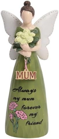 Mom Birthday Gifts,Mom Friend Birthday Gifts for Women,Mothers Figurine Gifts,Angel Figurine for Mother's Day,Sculpted Hand-Painted Figurine