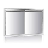 Outdoor Kitchen Double Access Door 30″W x 21″H Stainless Steel BBQ Door for Outdoor Kitchen Island