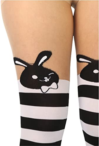 Image of ToBeInStyle Women's Cute Thigh High Printed Character Tights