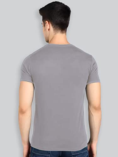 Image of Lux Nitro Men's Solid Modern Fit Round Neck T-Shirt PALOMA