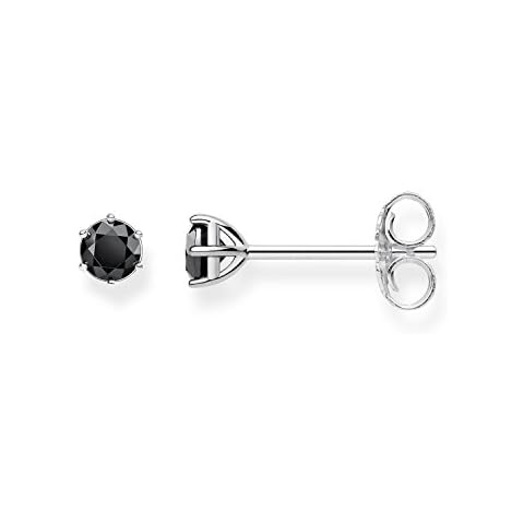 Thomas Sabo Black Sterling Silver Stud Earrings Cover