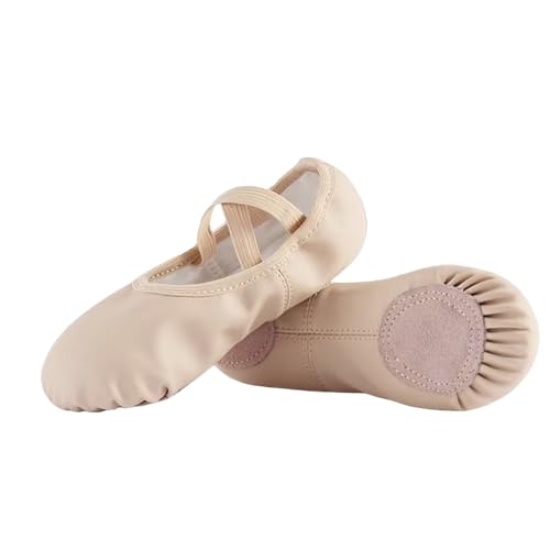 Ballet Shoes for Girls Ballet Dance Slippers Soft PU Dance Shoes for Toddler/Little Kid/Big Kid