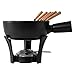Boska Fondueset Nero - K&auml;sefondue - Fondue geeignet f&uuml;r Brennpaste - 1,3 L Inhalt - 875 gr K&auml;sefondue - Gusseisernen - Feuerfesten Keramiktopf