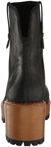 Lucky Brand Women's Rhoslyn Lug Boot Ankle, Black, 8 | Image 2