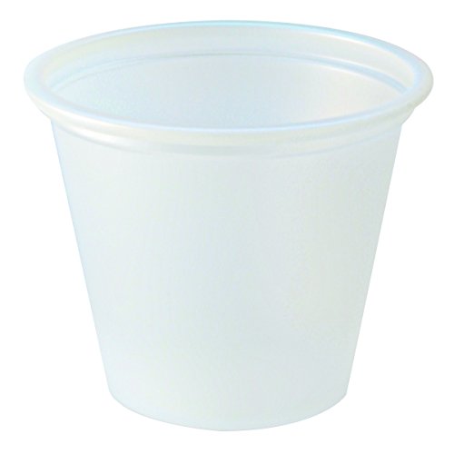 Fabri-Kal PC100 1-Ounce Capacity 1.8-Inch Top Width by 1.1-Inch Bottom Width by 1.4-Inch Height Translucent Polystyrene Portion Cup 250-Pack (Case of 10)