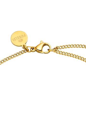 Purelei Knot Kette – Symbolischer Knoten-Anhänger für Verbindung & Zusammenhalt – 40/45 cm – 18K vergoldet, rosévergoldet oder Edelstahl… – Ansicht 3
