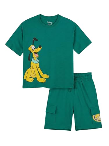 Image of Nap Chief Kids Official Disney Characters Boys & Girls Cotton Co ord Sets, T Shirt and Shorts for Casual Wear