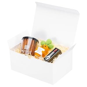 UnicoPak 6 Pack 9x6x4 Gift Boxes Wh...