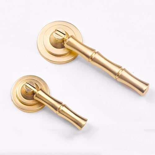 Image of HAORUN 2PCS Zinc Alloy Bamboo Style Drawer Handles Cabinet Knobs Decorative Hardware (55)
