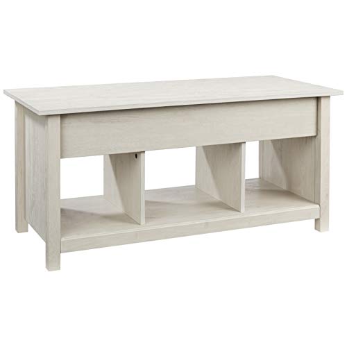 Rockpoint Argus Lift-Top Wood Coffee Table, Sun-Bleached Beige