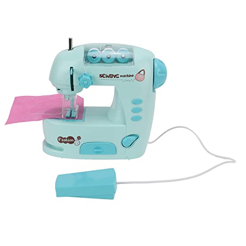 Saluaqui Mini Máquina de Coser para Niños con Botón Lateral e Interruptor de Pedal para Educación Temprana, Pequeño Kit de Electrodomésticos en Diseño Colorido