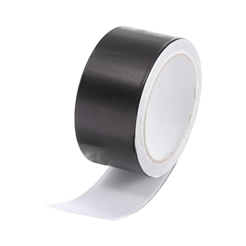 Image of uxcell Aluminum Foil Tape 2 Inch x 10 Yards Black High Temperature Tape for HVAC, Sealing, Patching Hot and Cold Air Ducts 1 Pcs
