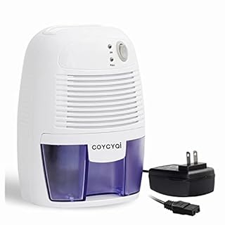 COYCYQI Small Dehumidifier,12V3A adapter，1200 Cubic Feet (215 sq ft) Portable Mini Dehumidifier Quiet Use for High Humidity in Home, Bathroom, Bedroom, Office, Basements, Wardrobe Closet,RV