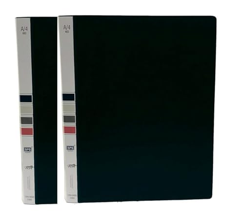 Image of 2D Ring Binder File,Plastic File Folder (1 Psc,GREY) Size Tough & Durable Ring Binder (A /4 2D RING BINDER BLACK - 2)