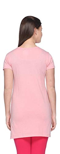 Image of In Love Women's Printed Cotton Plus Size Longline T-Shirt Half Sleeve with Pockets Pack of 2