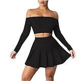 Conjunto de falda de dos piezas para mujer, verano, otoño, para Navidad, Halloween, día de San Patricio, día de San Valentín, luna de miel, boda, día de Oktober, vacaciones, día de la madre, trabajo casual