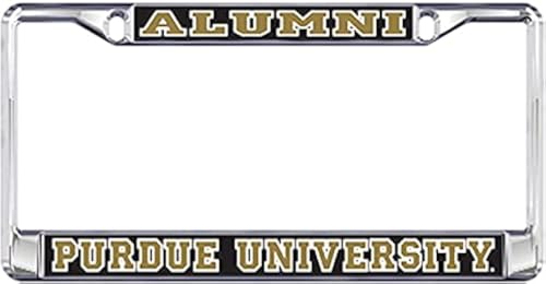 Dixie Dawgs Purdue Boilermakers Metal Domed License Plate Frame for Front or Back of Car Officially Licensed (Alumni)