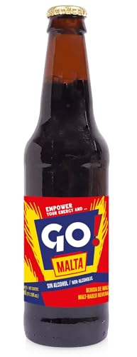 Goya Malta Sin Alcohol 6x355ml, Bebida de Cebada y Lúpulo con Sabor Dulce y Tostado, Espumosa y Refrescante, para Cualquier Momento del Día
