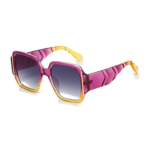 Lunettes de soleil pour femmes à larges bords idéales pour la plage et les terrasses