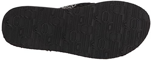 Image of Skechers Women's Meditation Black /Silver Slipper-4 Kids UK (119137-BKSL)
