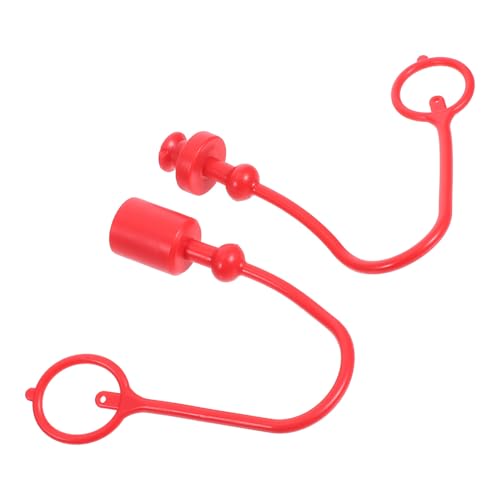 HEALSOPTHY Hydraulik Staubschutzkappe Gummikappe 1/4 Zoll Rot mit Sicherungsring Elastische Schutzaâ€¦ – Miniatur