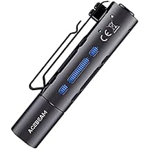 Acebeam Rider RX Rechargeable EDC Flashlight w / Eco Sensa Charging Cable- 650 Lumens - حتى 96 مترًا - Sophisto Gray   