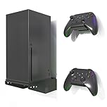 ADZ Series X Wall Mount for Xbox Series X Console, Multifunction Wall Mount Stand Includes Strong Metal Base and Xbox Controller Holder Mounts